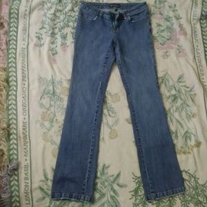 Blue boot cut jeans